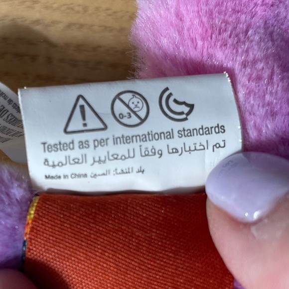 Adventure Planet Stingray Plush Pastel Silver Sparkle Stars 20" Stuffed Animal - Picture 6 of 9